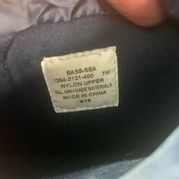 G. H. Bass & Co Bass Sea Blue Nylon Duck Shoes - Picture 3 of 14